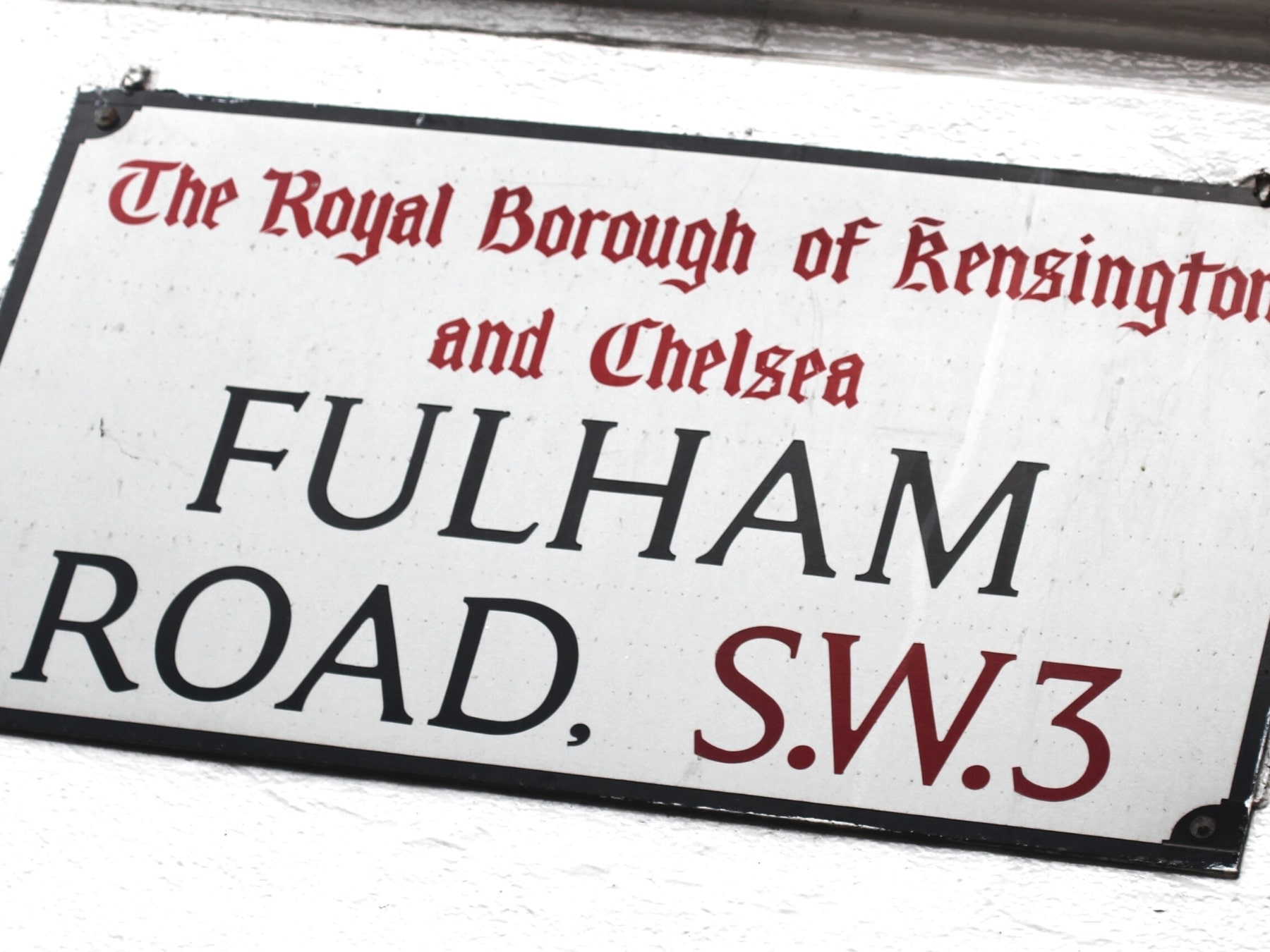 FULHAM ROAD......Guided walking tour
